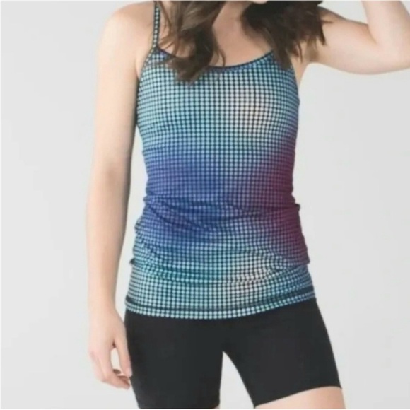 Lululemon Power Y Cosmic Dot Size 6 Tank Top with Pads - Picture 5 of 5